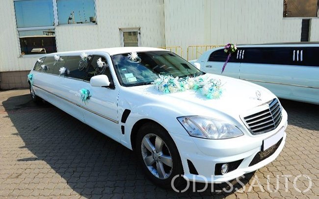 Аренда Лимузин Mercedes W221 на свадьбу Одеса