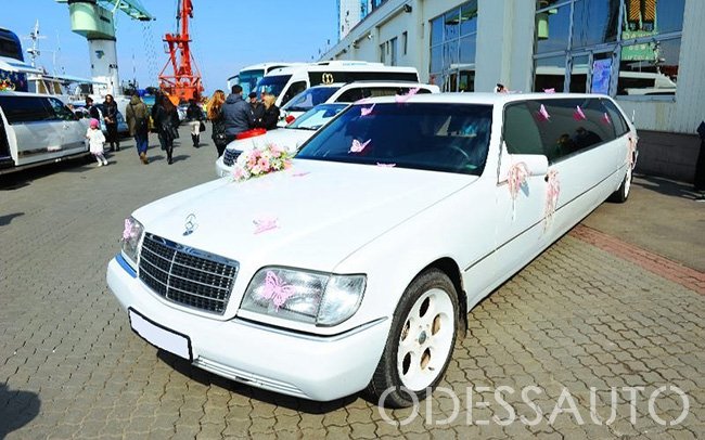 Аренда Лимузин Mercedes W140 на свадьбу Одеса